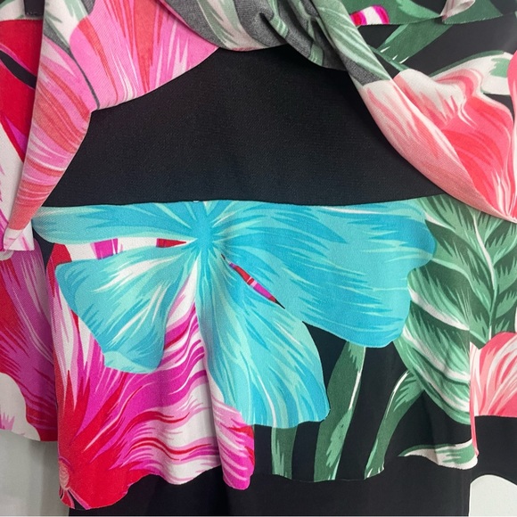 NWOT Sonnet Shores Floral Black One Piece Swimsuit Bathing Suit . WORN ONCE!!!! - Picture 5 of 15